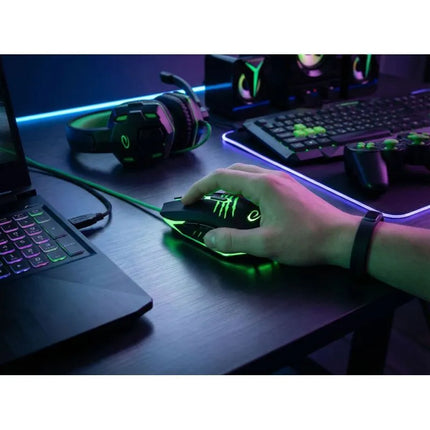 Kompiuterio pelė Esperanza MX209 Claw EGM209G (optinė; 2400 DPI; juoda)