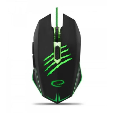 Kompiuterio pelė Esperanza MX209 Claw EGM209G (optinė; 2400 DPI; juoda)