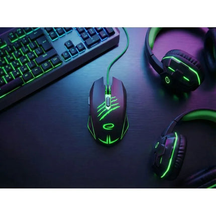Kompiuterio pelė Esperanza MX209 Claw EGM209G (optinė; 2400 DPI; juoda)