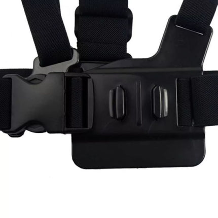 Krūtinės diržas GoPro SJCAM sporto kameroms - Juodas