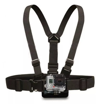 Krūtinės diržas GoPro SJCAM sporto kameroms - Juodas