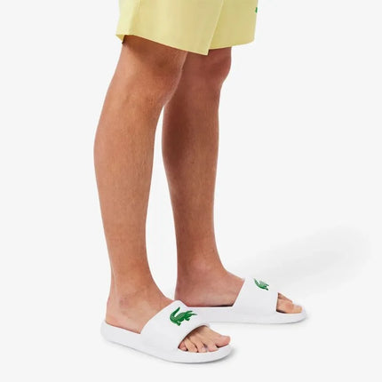 Lacoste SERVE SLIDE 1.0 125 1 CMA šlepetės, baltos/žalios (749CMA002108261)