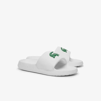 Lacoste SERVE SLIDE 1.0 125 1 CMA šlepetės, baltos/žalios (749CMA002108261)