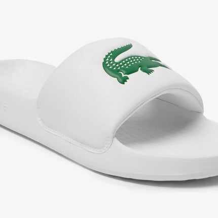 Lacoste SERVE SLIDE 1.0 125 1 CMA šlepetės, baltos/žalios (749CMA002108261)