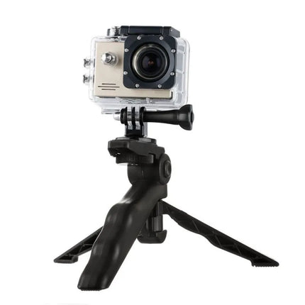 Laikiklis su mini trikoju GoPro SJCAM veiksmo kameroms, juodas