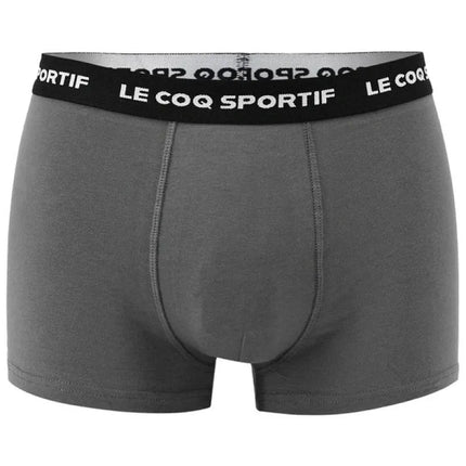 Le Coq Sportif vyriškos bokserės, 3 vnt. pakuotė, juodos, pilkos ir bordo spalvos