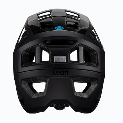 LEATT MTB Enduro 4.0 V23 dviračio šalmas su nuimamu smakro apsaugos lankeliu, dydis L, juodas