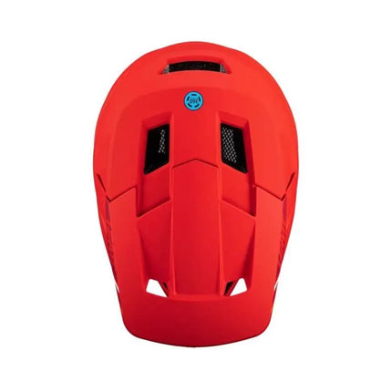 LEATT MTB Gravity 1.0 V24 visą veidą dengiantis dviratininko šalmas, dydis L, raudonas