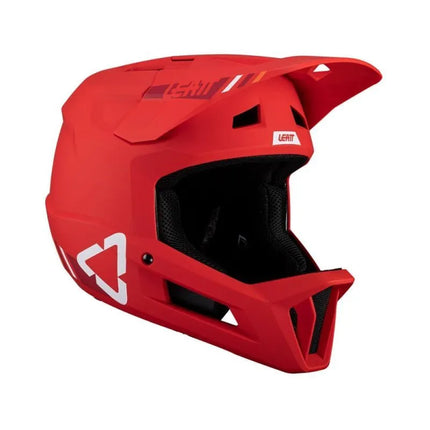 LEATT MTB Gravity 1.0 V24 visą veidą dengiantis dviratininko šalmas, dydis L, raudonas