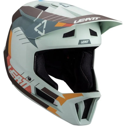 LEATT MTB Gravity 2.0 V25 uždaras dviratininko šalmas, dydis M, mėtų spalvos