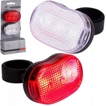 LED DVIRAČIO ŽIBINTŲ KOMPLEKTAS PRIEKINIS IR GALINIS 3LED XQMAX