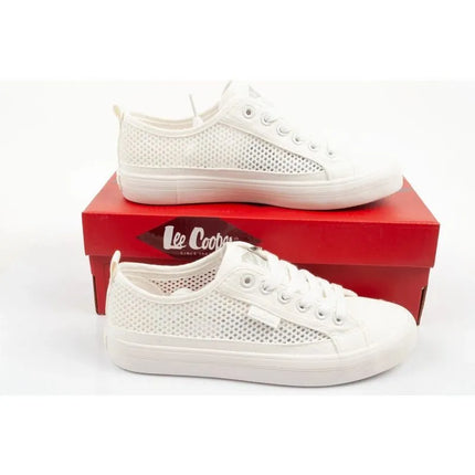 Lee Cooper moteriški sportiniai bateliai, ažūriniai, balti, patogūs, vasariniai bateliai