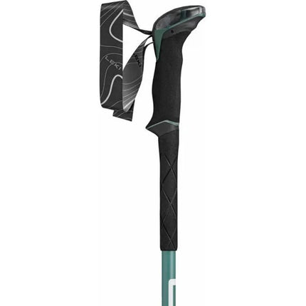 LEKI MAKALU LITE žygio lazdos, 100-135cm, žalios/baltos
