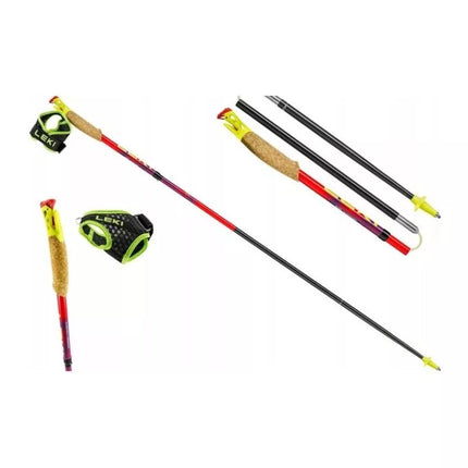 LEKI TRL ULTRATRAIL FX ONE žygio lazdos, 120 cm, raudonos
