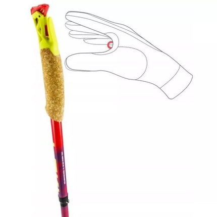LEKI TRL ULTRATRAIL FX ONE žygio lazdos, 120 cm, raudonos