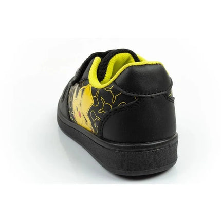 Lengvi „Leomil“ vaikiški sportiniai bateliai „Pokemon“, užsegami „velcro“ dirželiais, juodos spalvos