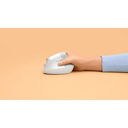 Logitech Lift vertikali balta pelė