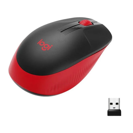 LOGITECH M190 raudona pelė