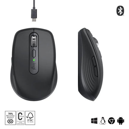„Logitech MX Anywhere 3S“ grafito spalvos pelė