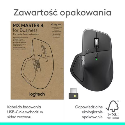 Logitech MX Master 4 for Business – grafito spalvos