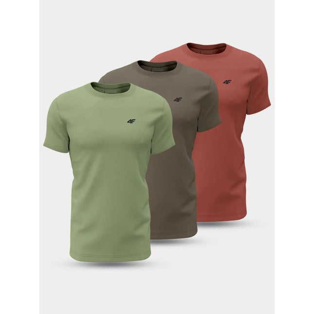 Marškinėliai 4F M 4FWSS24TTSHM1896-91S 3-PACK