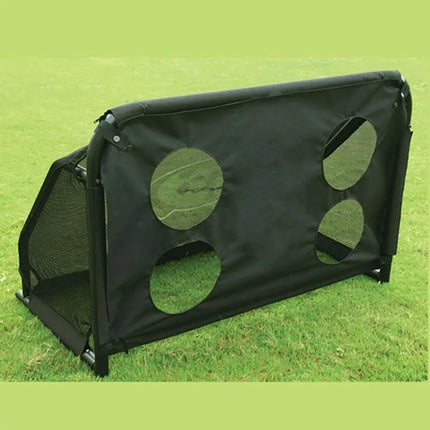 Metaliniai futbolo vartai 300x155 cm su taiklumo lavinimo tinkleliu