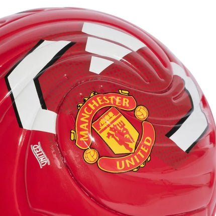 Mini futbolo kamuolys adidas Manchester United Home, raudonas, KE5120