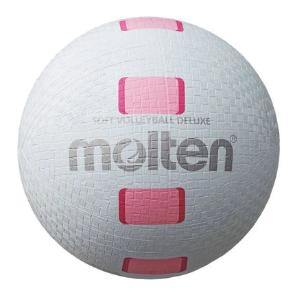 Minkštas tinklinio kamuolys Molten Soft Volleyball Deluxe S2Y1550-WP