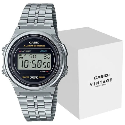 Moteriškas laikrodis CASIO A171WE-1AEF + DĖŽUTĖ
