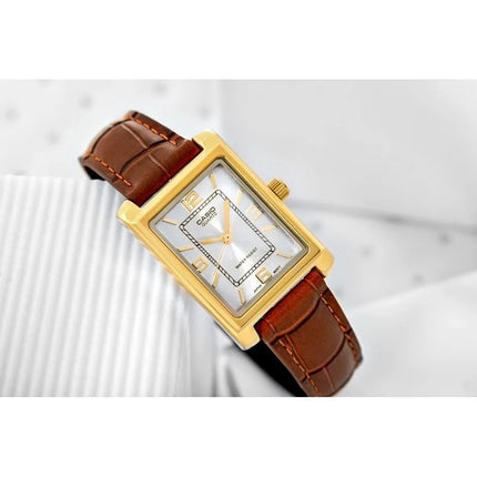 Moteriškas laikrodis CASIO LTP-1234PGL-7AEG + DĖŽUTĖ