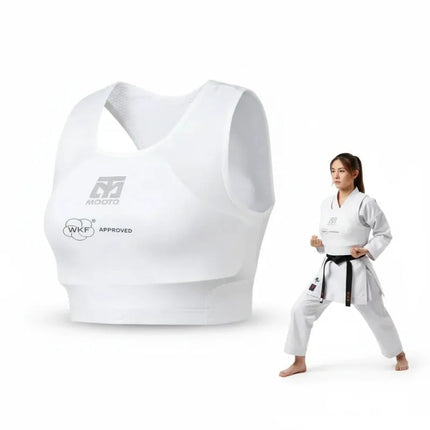 Moteriški karatė WKF elastingi apsauginiai marškinėliai | MOOTO