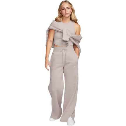 Moteriški marškinėliai Nike Sportswear Chill Knit, smėlio spalvos, FB8279 019