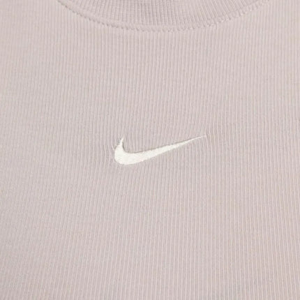 Moteriški marškinėliai Nike Sportswear Chill Knit, smėlio spalvos, FB8279 019