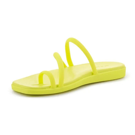Moteriškos basutės CROCS MIAMI TOE LOOP SANDAL W, citruso spalvos, 209862-738