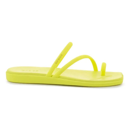Moteriškos basutės CROCS MIAMI TOE LOOP SANDAL W, citruso spalvos, 209862-738