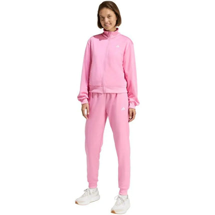 Moterų adidas Essentials Feel Cozy sportinis kostiumas, rožinis, KB8458