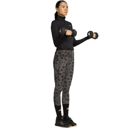 Moterų džemperis su užtrauktuku adidas Optime Essentials, juodas, JM9185