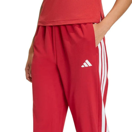Moterų kelnės adidas Train Essentials 3-Stripes Woven, raudonos, KF8554