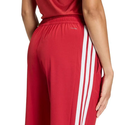 Moterų kelnės adidas Train Essentials 3-Stripes Woven, raudonos, KF8554