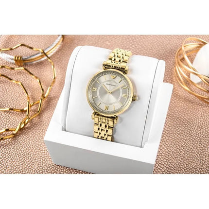 Moterų laikrodis EMPORIO ARMANI AR11766 Gianni T-Bar + DĖŽUTĖ