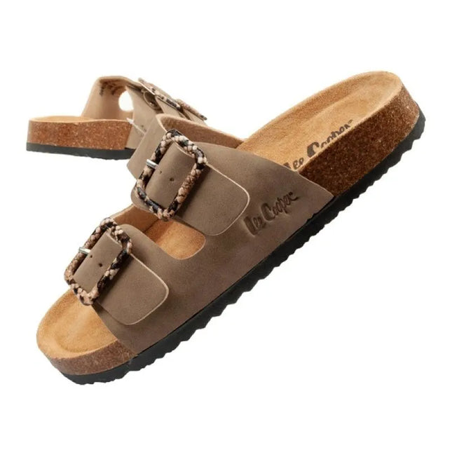 Moterų „Lee Cooper“ apsiaunami bateliai, chaki spalvos, patogūs, lengvi