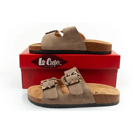 Moterų „Lee Cooper“ apsiaunami bateliai, chaki spalvos, patogūs, lengvi