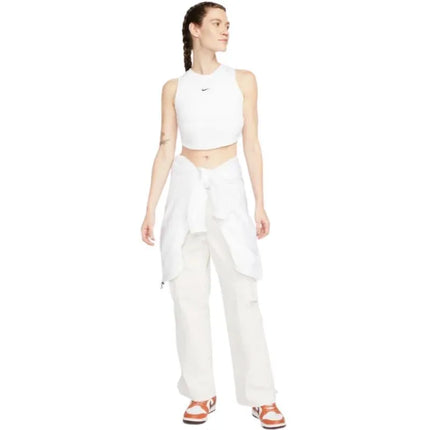 Moterų marškinėliai Nike Sportswear Chill Knit White FB8279 100