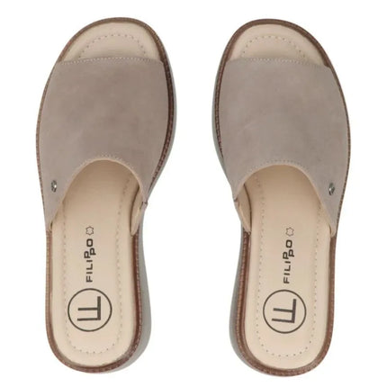 Moterų odinės Filippo DK7798 basutės (taupe spalvos)