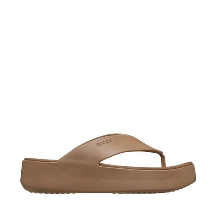 Moterų platformos tipo sandalai „Crocs Getaway Flip“, rudi, 209410 2JJ