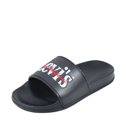 Moterų šlepetės per pirštą Levi's Pool S, juodos VPOL0251S-0003