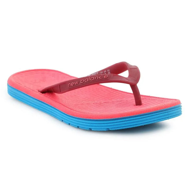 Moterų šlepetės per pirštą NEW BALANCE PRO THONG, mėlynos/bordo/rožinės spalvos, NBW6076BMP