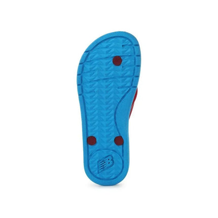 Moterų šlepetės per pirštą NEW BALANCE PRO THONG, mėlynos/bordo/rožinės spalvos, NBW6076BMP