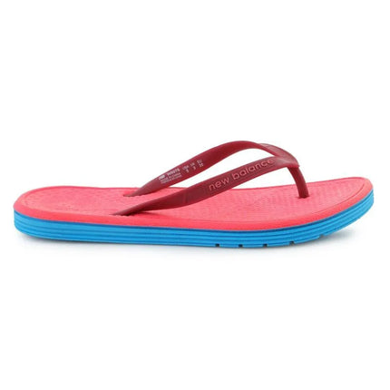 Moterų šlepetės per pirštą NEW BALANCE PRO THONG, mėlynos/bordo/rožinės spalvos, NBW6076BMP