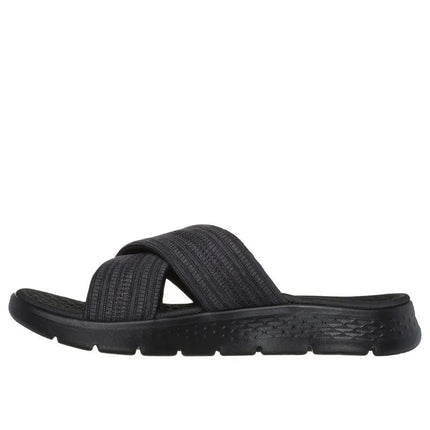 Moterų šlepetės Skechers GO WALK FLEX SANDAL IMPRESSED 141420 BKGY